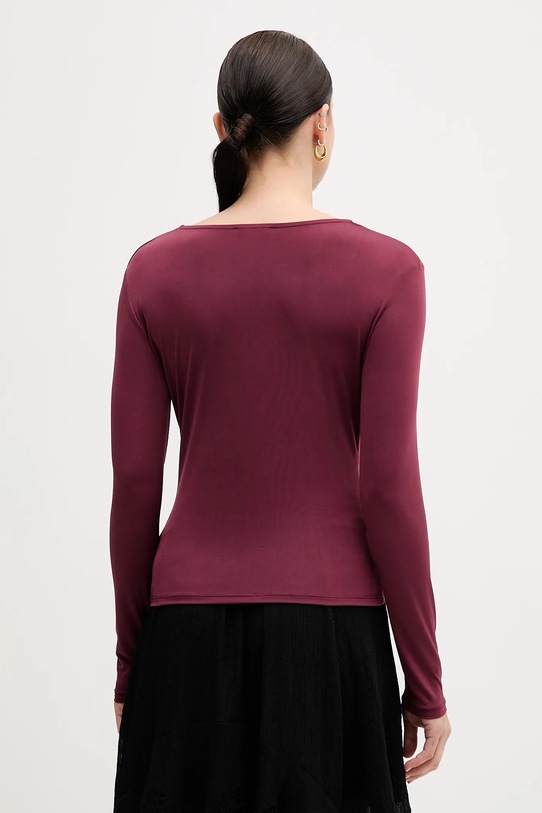 Odzież Sisley longsleeve 35B8L107V bordowy