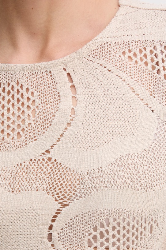 Sisley sweter 3IIDL107T beżowy