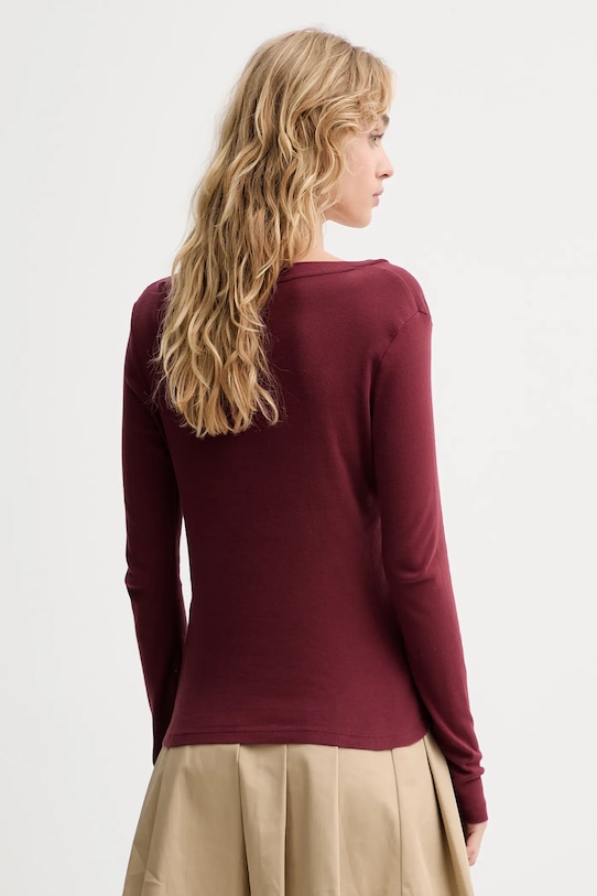 Ruházat Levi's pamut hosszúujjú A9330.0013 burgundia