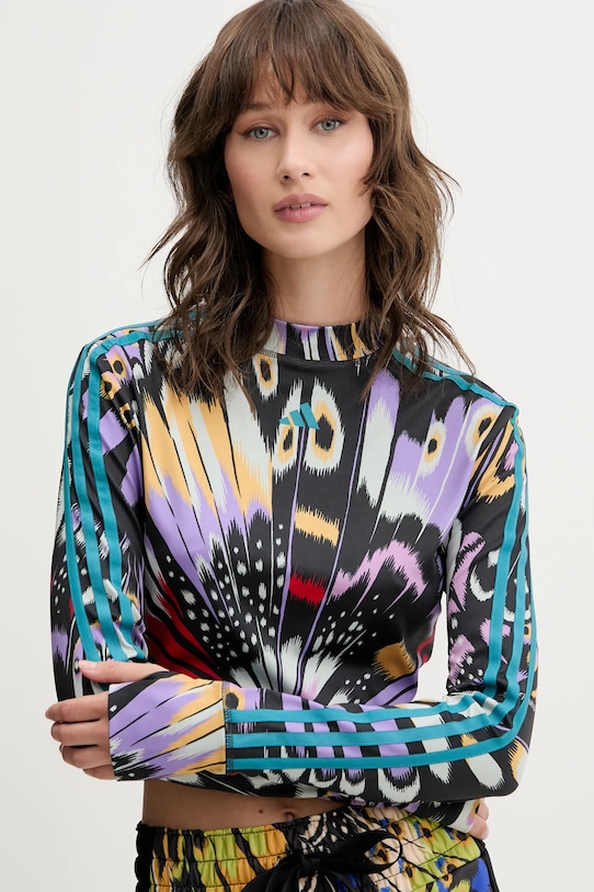 adidas longsleeve x Farm Rio negru JL8649