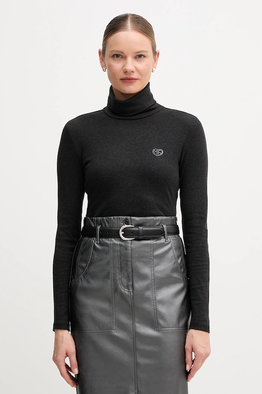 Marc Aurel longsleeve regular czarny 7736.7000.73906