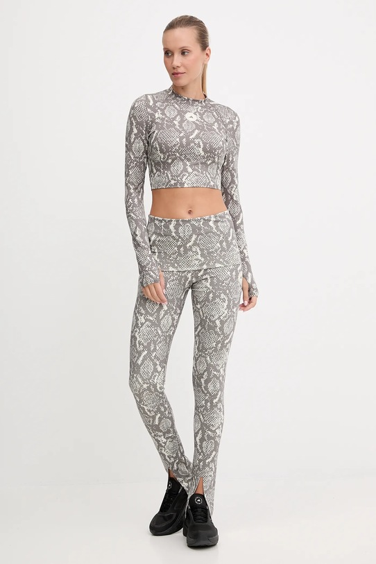 Блуза с дълги ръкави за трениране adidas by Stella McCartney TruePurpose JM8478 сив AW25