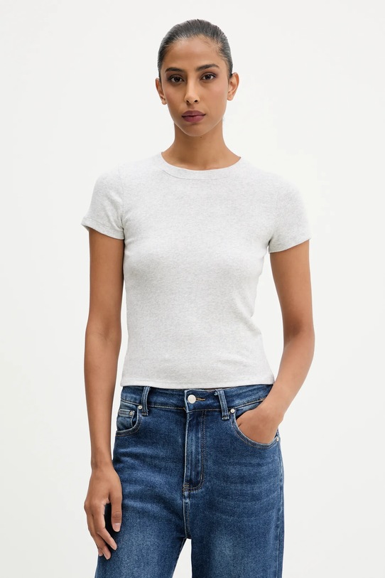 Hollister Co. t-shirt z elastanem szary KI339.5203.112