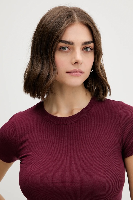 Hollister Co. t-shirt bordowy KI339.5204.520