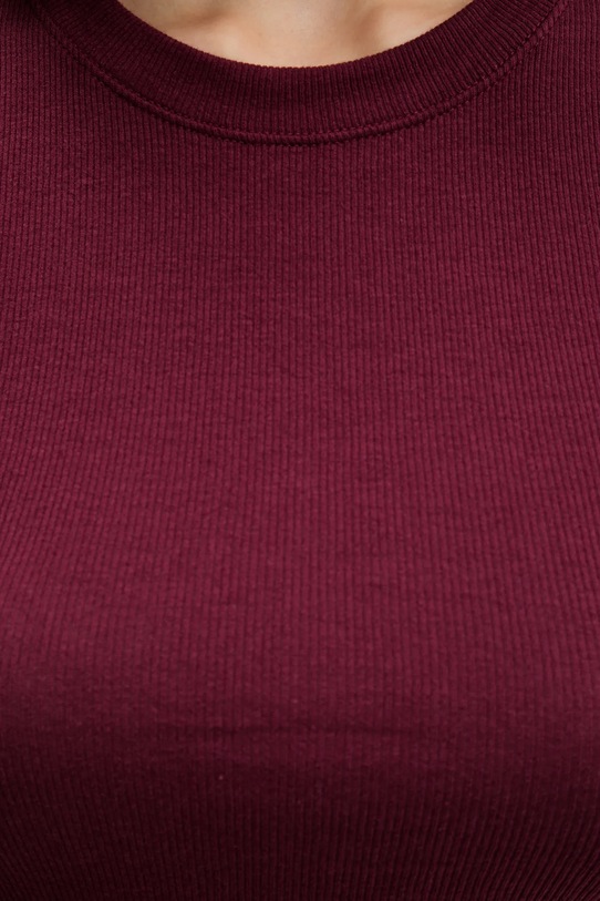 Hollister Co. t-shirt KI339.5204.520 bordowy