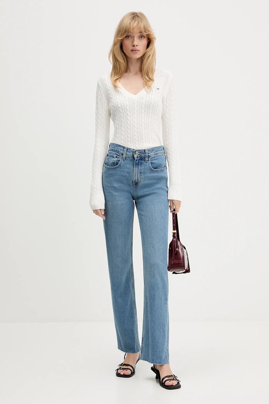 Hollister Co. sweter KI350.5132.101 beżowy AW25