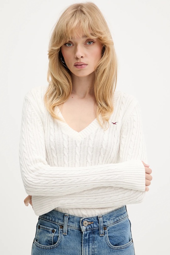 Hollister Co. sweter beżowy KI350.5132.101