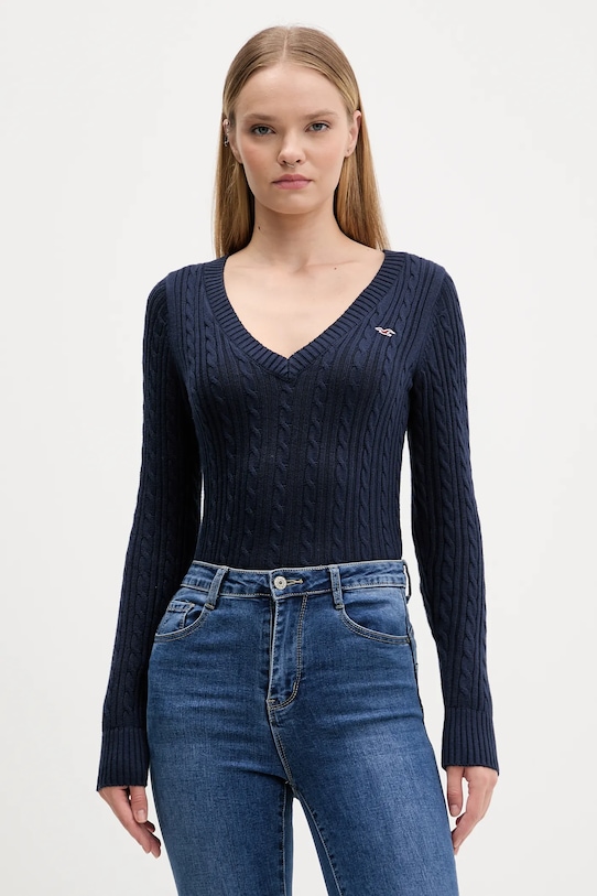 Hollister Co. pulover grosime medie bleumarin KI350.5132.200
