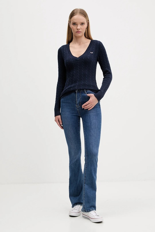 Hollister Co. sweter KI350.5132.200 granatowy AW25