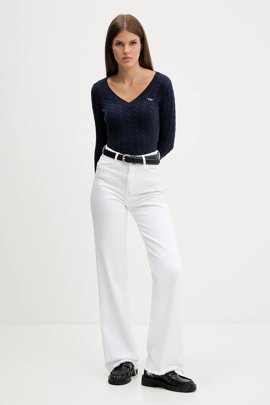 Hollister Co. sweter KI350.5132.200 granatowy AW25