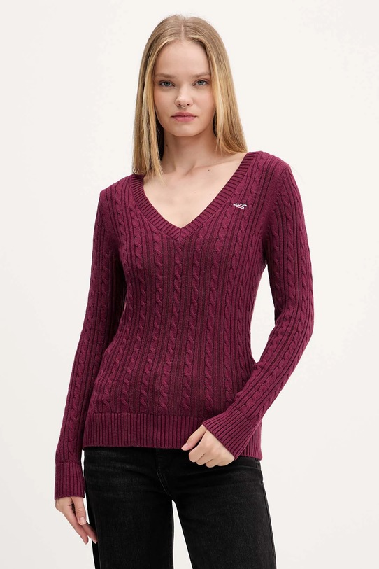 Hollister Co. sweter pozostałe bordowy KI350.5138.520
