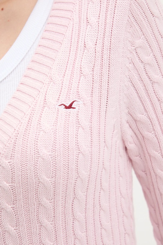 Hollister Co. sweter KI350.5138.601 różowy