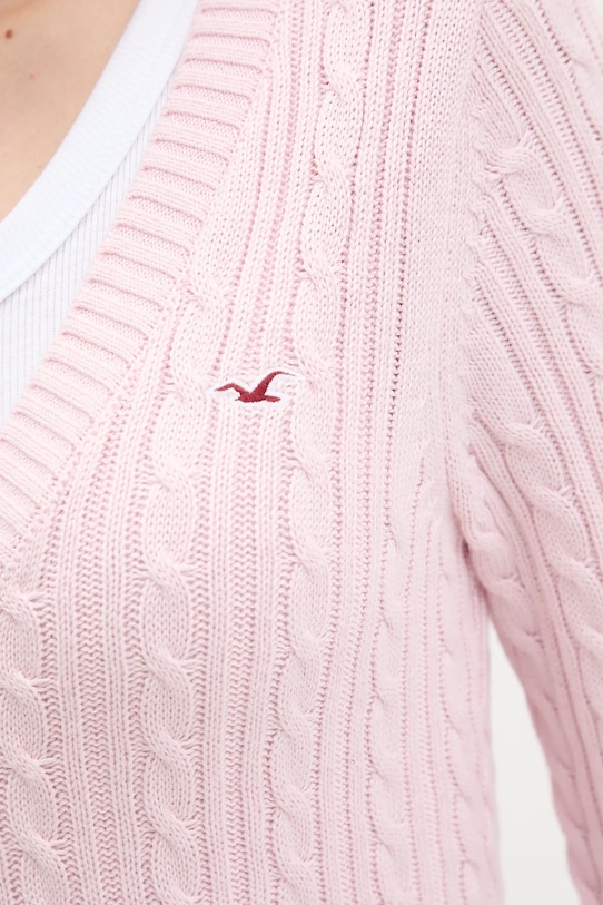 Πουλόβερ Hollister Co. KI350.5138.601 ροζ