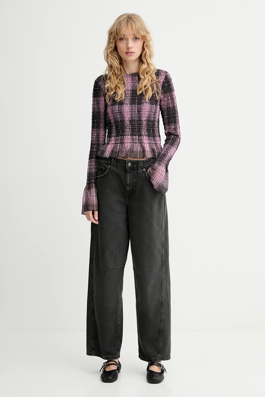 Guess Originals camicia a maniche lunghe W5BP35.KBBF2 nero AW25