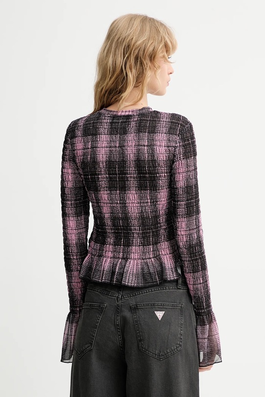 Abbigliamento Guess Originals camicia a maniche lunghe W5BP35.KBBF2 nero