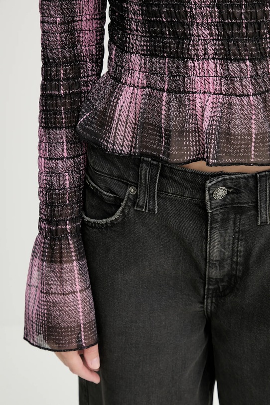 Guess Originals camicia a maniche lunghe W5BP35.KBBF2 nero
