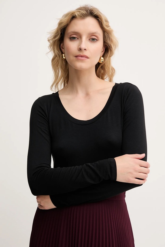 Twinset longsleeve czarny 252LI2WBB