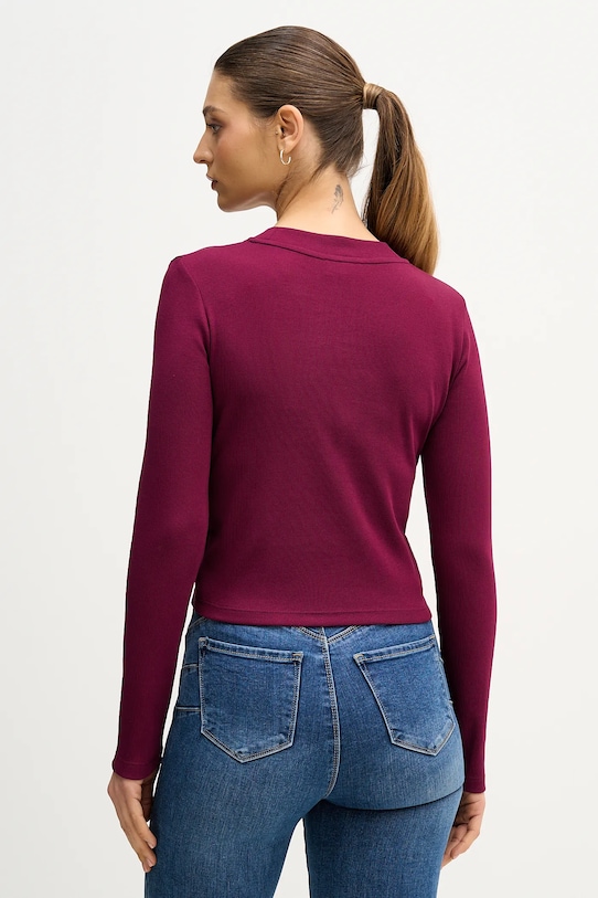 Odzież Calvin Klein Jeans longsleeve LV047A803G fioletowy