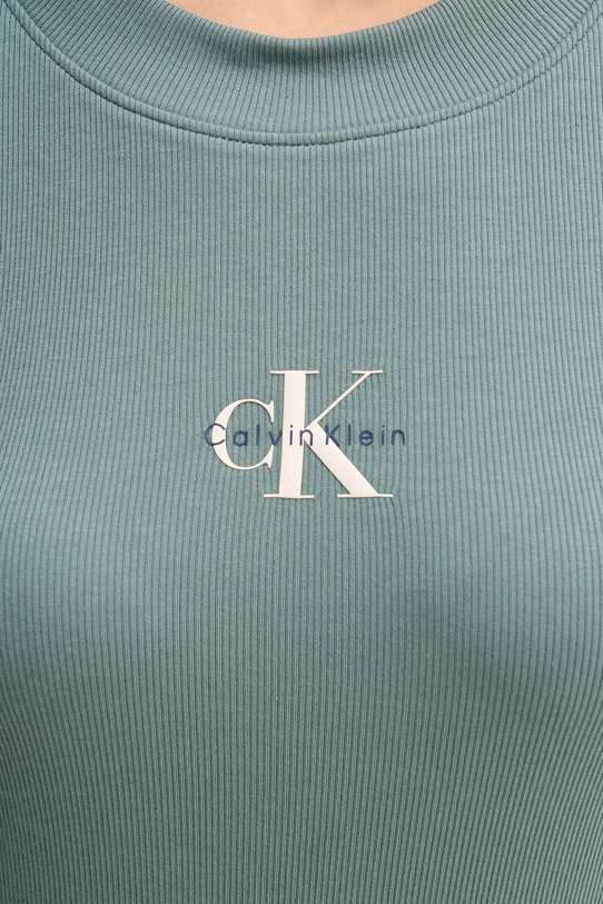 Majica dugih rukava Calvin Klein Jeans LV047A803G zelena