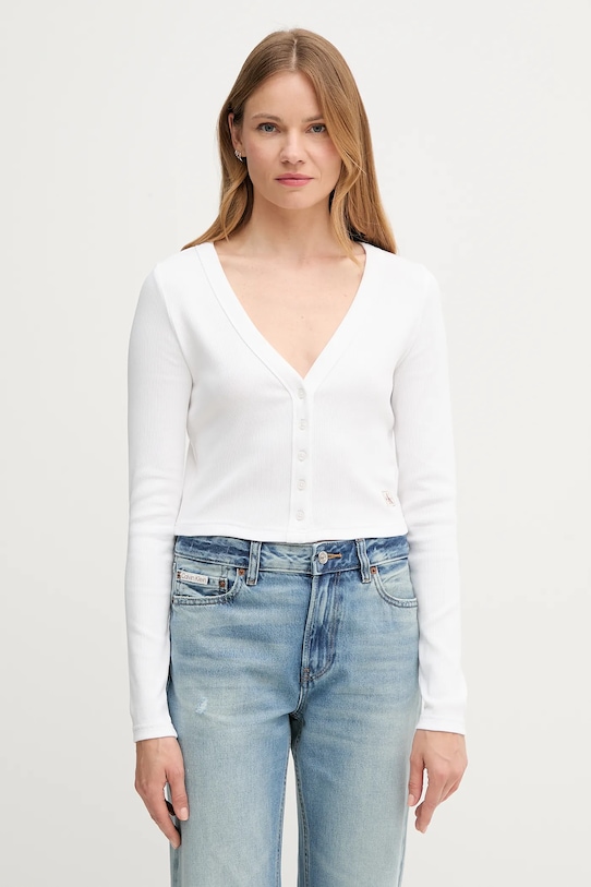 Calvin Klein Jeans kardigan pozostałe biały LV047C204G