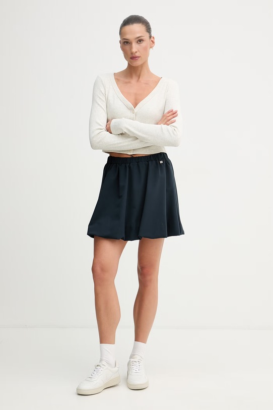 Calvin Klein Jeans kardigan damski bawełniany z elastanem LV047C204G szary SS26