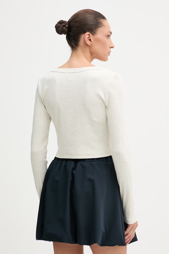 Odzież Calvin Klein Jeans kardigan damski bawełniany z elastanem LV047C204G szary