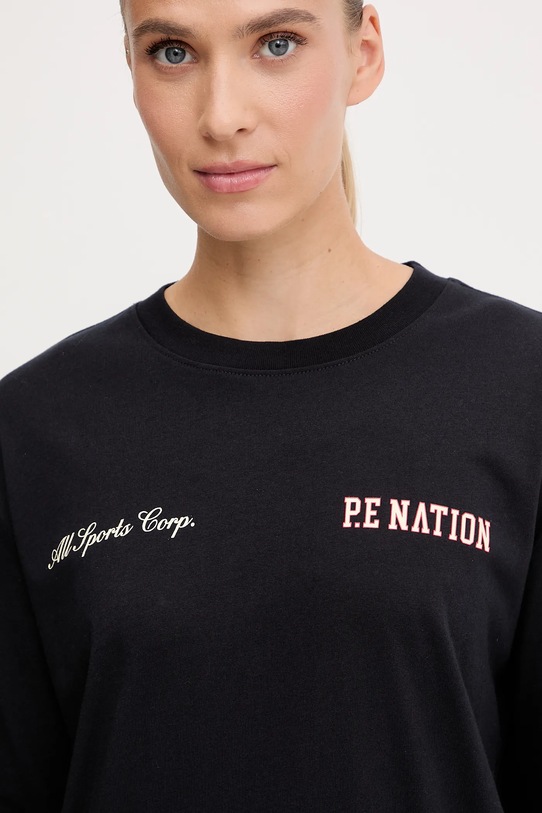 P.E Nation longsleeve bawełniany Surge granatowy 253L110