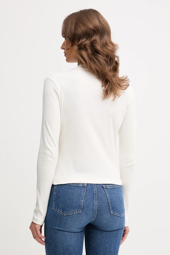 Дрехи Памучна блуза с дълги ръкави Tommy Hilfiger WW0WW47307 бежов