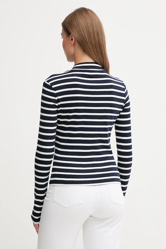 Oblečenie Bavlnené tričko s dlhým rukávom Tommy Hilfiger WW0WW47307 tmavomodrá