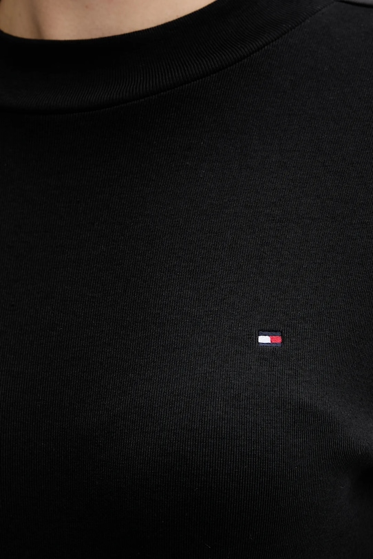 Tommy Hilfiger pamut hosszúujjú WW0WW47307 fekete