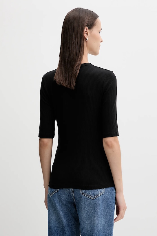 Ρούχα Μπλουζάκι Tommy Hilfiger WW0WW47308 μαύρο