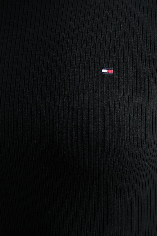 Tričko s dlouhým rukávem Tommy Hilfiger WW0WW47309 černá
