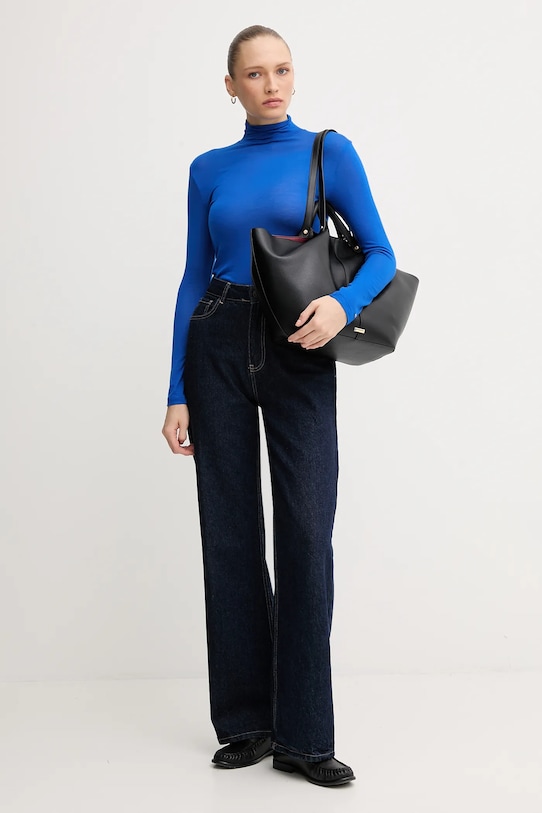 Лонгслив Tommy Hilfiger WW0WW48268 голубой AW25
