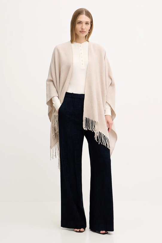 MAX&Co. longsleeve z dodatkiem wełny 2526946014200 beżowy AW25