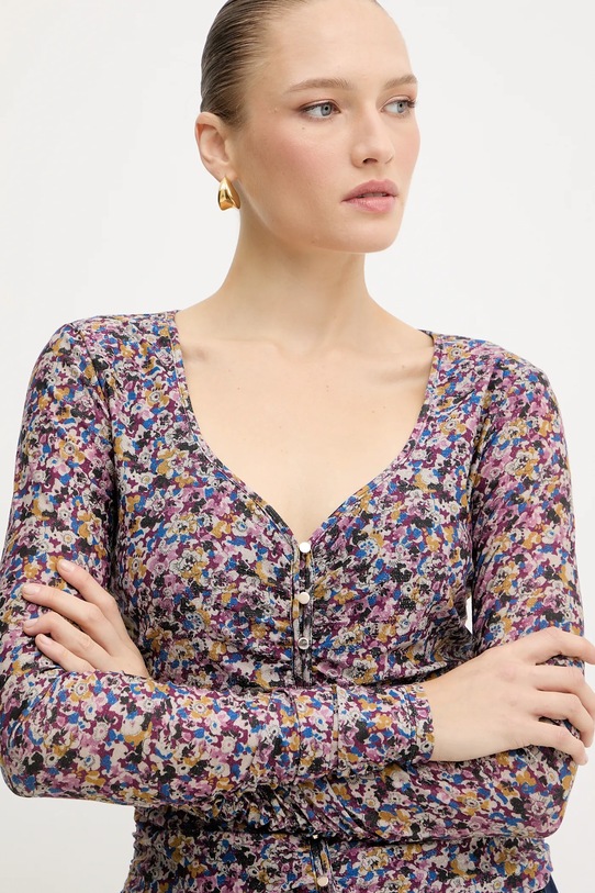 Blúzka Liu Jo fialová MF5081.J3821