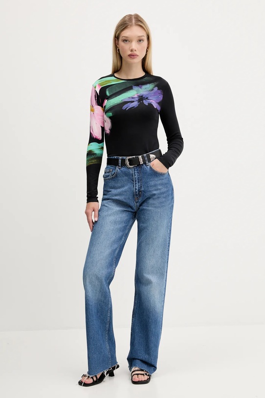 Desigual longsleeve LENA 25WWTK32 czarny AW25
