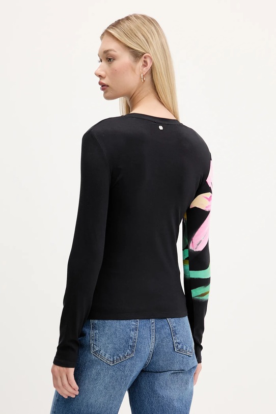 Odzież Desigual longsleeve LENA 25WWTK32 czarny