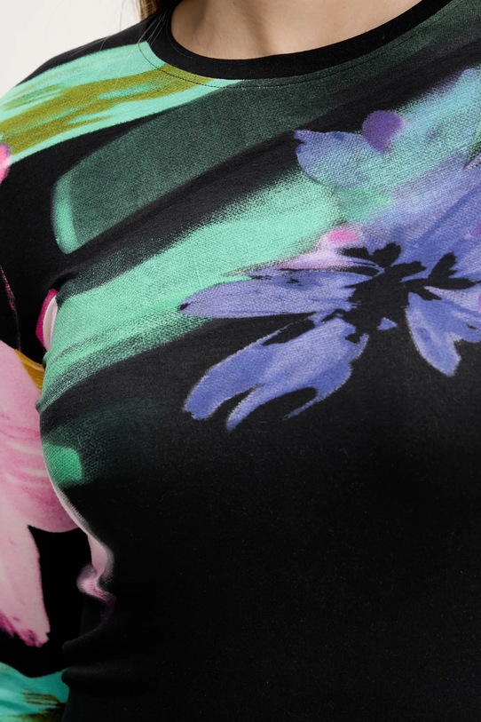 Desigual longsleeve LENA 25WWTK32 czarny