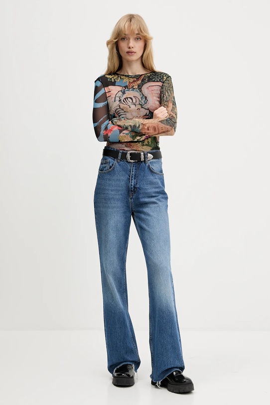 Desigual longsleeve DRAGON LACROIX 25WWTK39 czarny AW25
