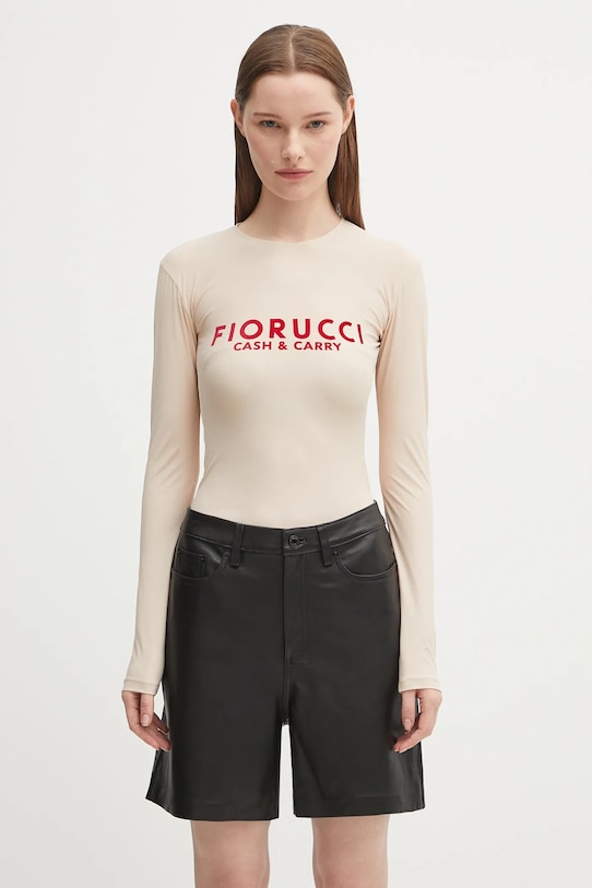 Bodi Fiorucci Cash and Carry slim bež W02FPTBO430LY01NA01