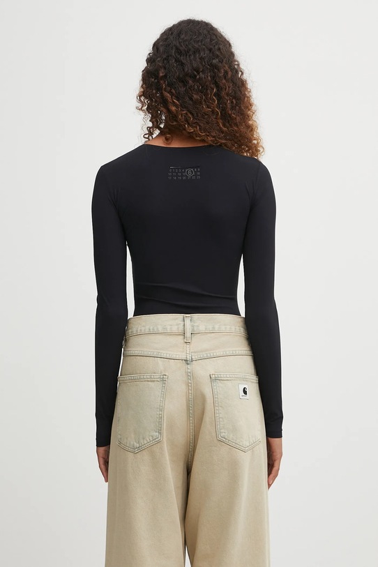 Odzież MM6 Maison Margiela body x MM6 Wardro S52NA0064.S20518.900 czarny
