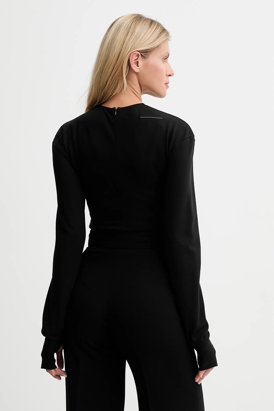 Odzież MM6 Maison Margiela body S62NA0083.M20151.900 czarny