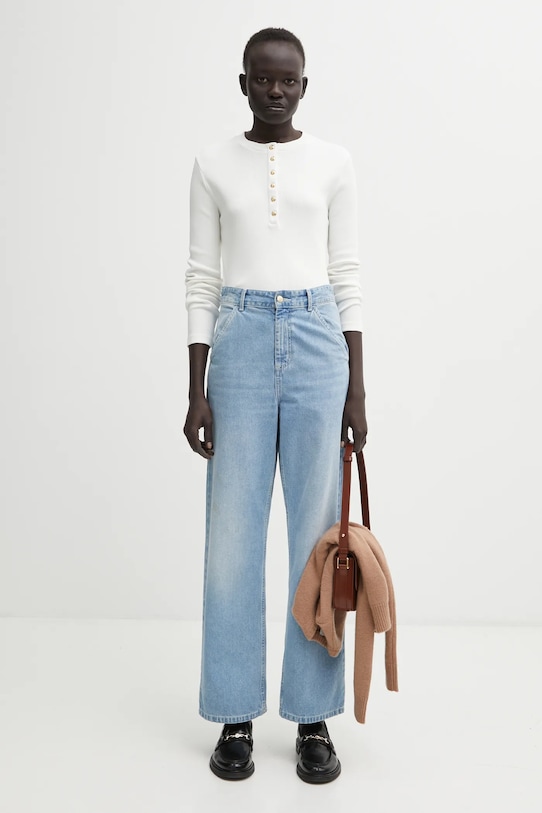 Anine Bing longsleeve alessia A.08.10314 biały