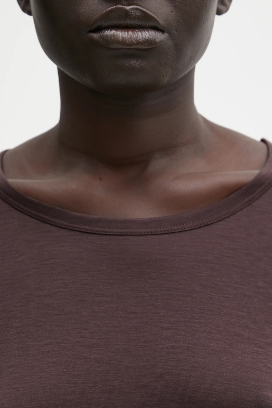 Anine Bing longsleeve z dodatkiem wełny sylvie brązowy A.08.11501