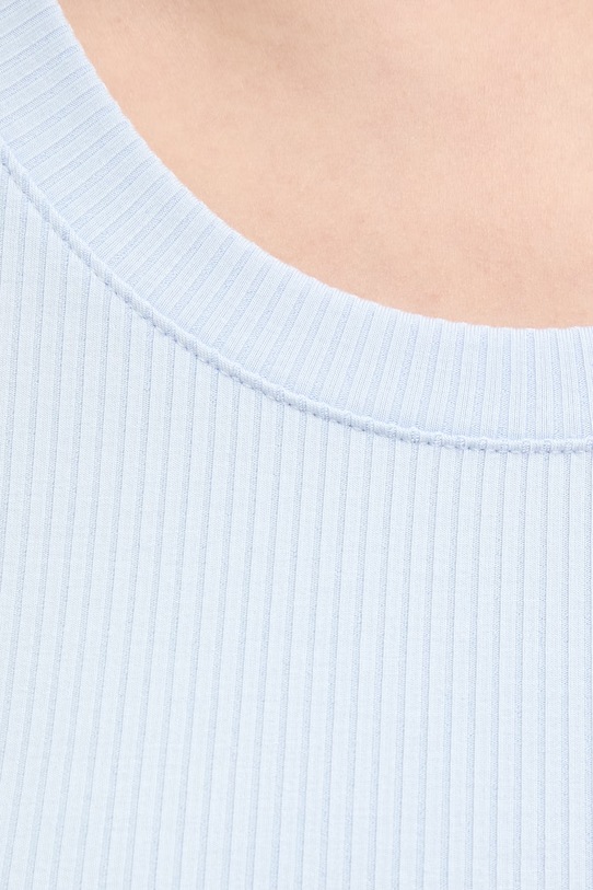 Calvin Klein tričko s dlhým rukávom dámske s modalom LV044D235G modrá