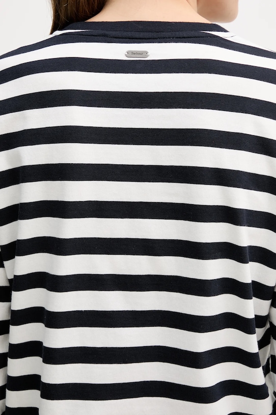 Barbour longsleeve bawełniany LML0872 granatowy