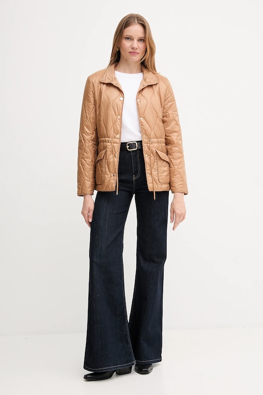Βαμβακερή μπλούζα με μακριά μανίκια Barbour LAVENSDALE LML0899 λευκό AW25