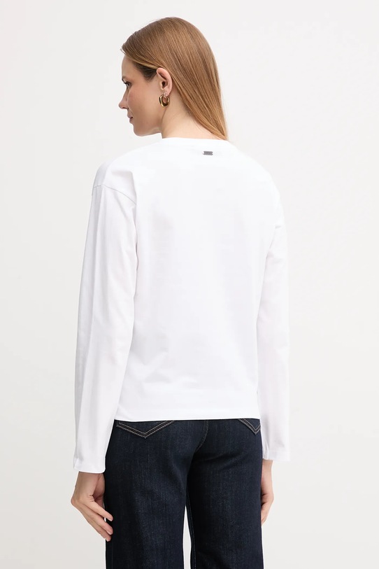Odzież Barbour longsleeve bawełniany LAVENSDALE LML0899 biały