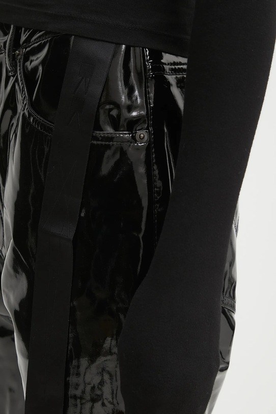 Βαμβακερή μπλούζα με μακριά μανίκια Rick Owens DRKSHDW Ziggy T DS02E7216.RN μαύρο