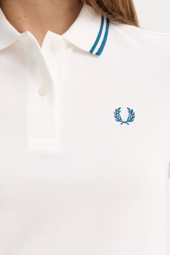 Fred Perry longsleeve bawełniany G3636 biały